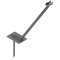 Mobile fence support strut | Height: approx. 1.00 m, for 1.20 m Mobile fence | galvanized with clamp with peg